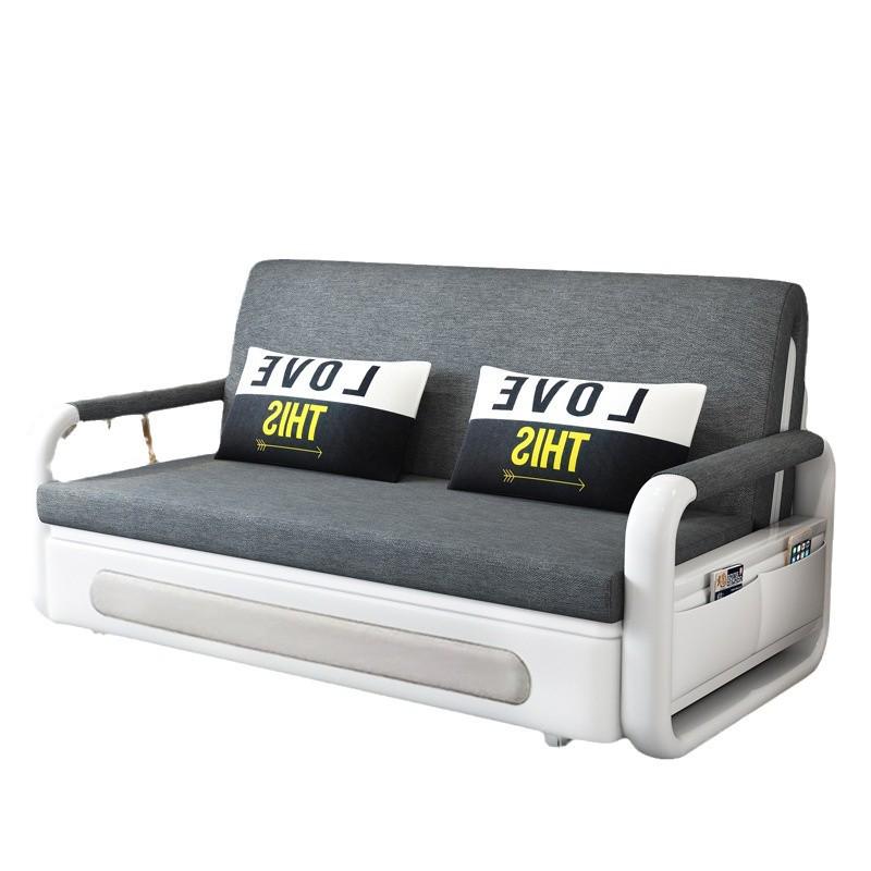 Compact Foldable Fabric Sofa Bed for Small Apartments - Comfortable and Space-Saving