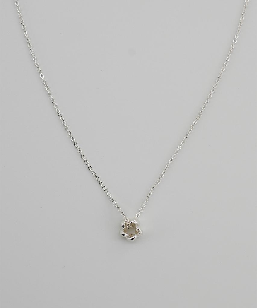 Febor Bloom Twist Necklace_Silver