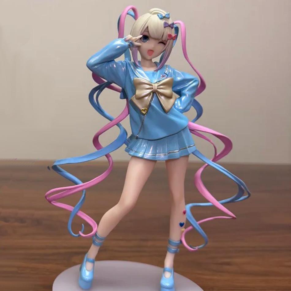 Original Needy Girl Overdose Anime Figure KAngel Action Figures Virtual Uploader PVC Collection 17CM Model Ornaments Toys