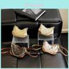 Retro Canvas Shoulder Bag For Women With Chain Strap And Zip Closure For Daily Use