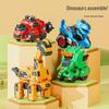Transforming Dinosaur Inertial Toy Car: Plastic Engineering Vehicle for Kids