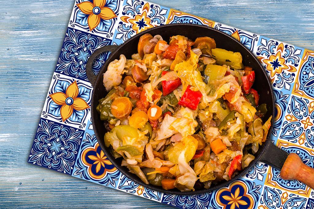 Glas-Herdplattenschutz 90x52 Mosaik