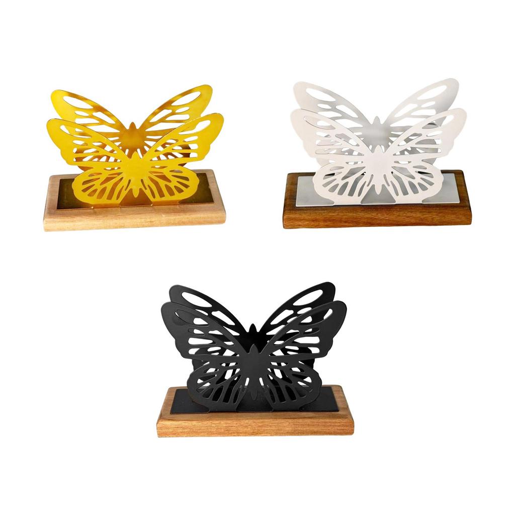 Schmetterling Serviettenhalter für Tisch Papierhandtuch Organizer Arbeitsplatten-Organizer für Café Restaurant Hotel Zuhause Hochzeit