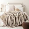 Faux Fur Throw Blanket Luxury Decorative Sofa Blankets Thick Warm Fur Blanket Soft Fluffy Plaid Throws For Bed King Size