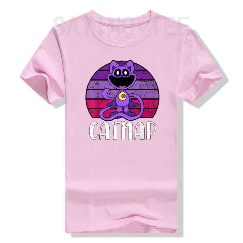 Hi Cats Nap Lover Tee Funny Cat Gift Men Womens Kids T-Shirt Cute CatNap Kitty Graphic Outfits Y2k Tops Lovely Kitten Clothes