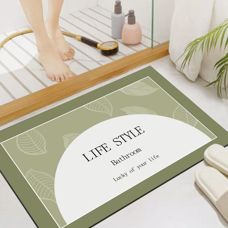 

Коврик для ванной комнаты с диатомовой грязью: Мягкий, впитывающий, нескользящий, быстросохнущий индивидуальный коврик для ног 40x60 cm