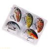 A1A2 5Pcs Small Fishes Fishing Lures Artificial Baits Topwater Crank Wobbler