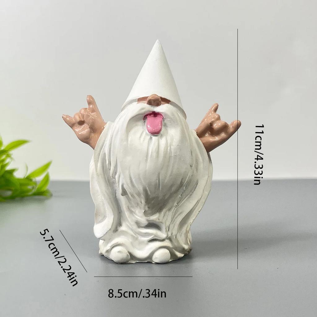 Gnomes Dwarf Garden Statue Miniatures Courtyard Resin Gnomes Landscape Desktop Ornament Decoration Dropshipping