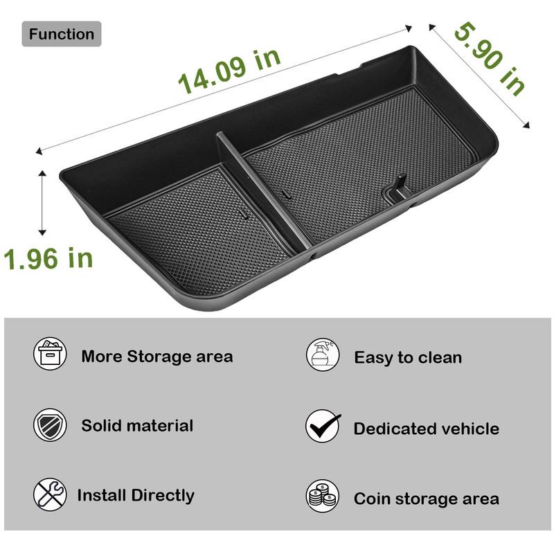 Center Console Tray Storage Organizer for 2025 Chevy Suburban Tahoe Behind Screen 17.7-inch Touch Dash Board Storage Car Box