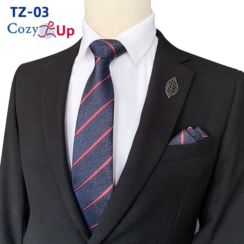 Conjunto de gravata de duas peças com flores para homens, listra, gravata, lenço de mão, paisley, xadrez, gravata
