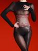 Sexy Patchwork Lace Waist Sheer Transparent Jumpsuit Women's 5D Oil Shiny Tights Ultrathin Bodysuit Shaping Woman Leotard