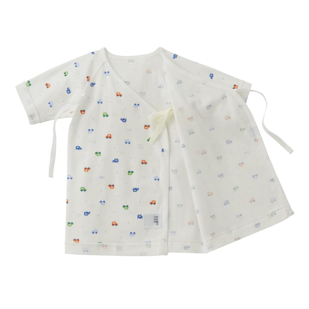 Miki House Hot Biscuits Short Boys and Baby Undershirt, Girls, Newborn, Clothes, Blue, 60cm, 70-2116-492