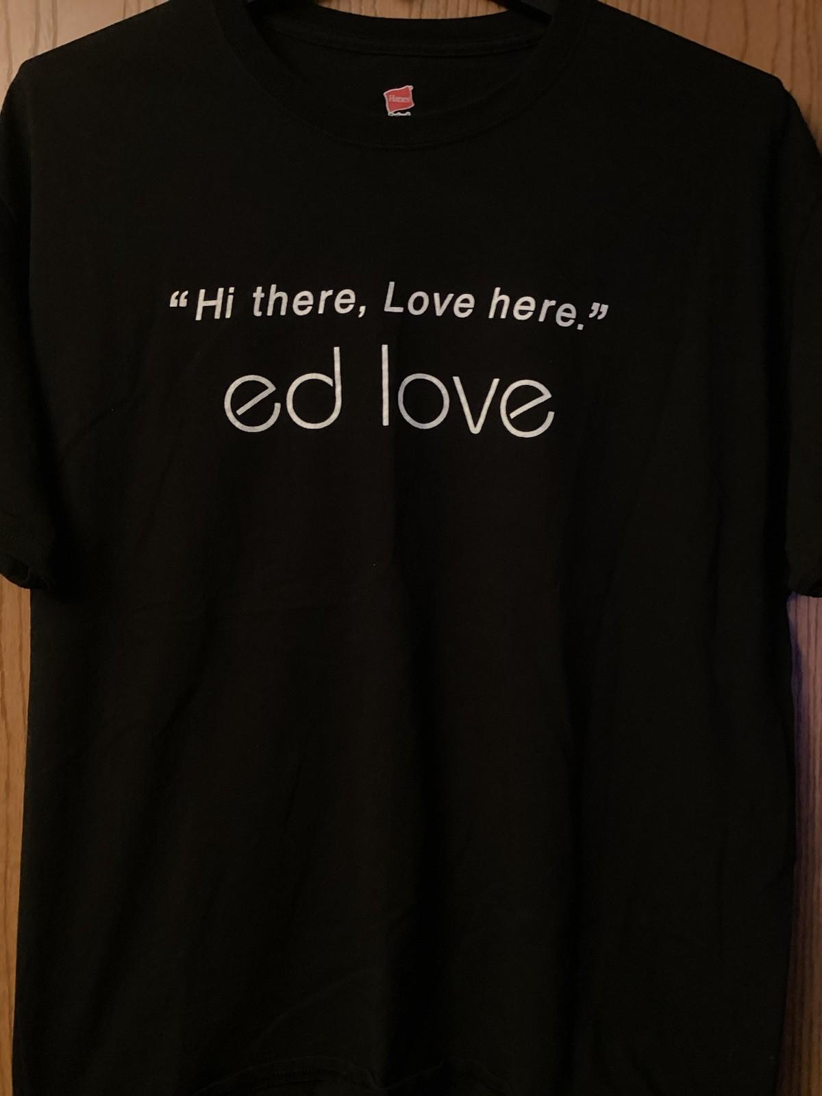 Ed Love - Legendary Detroit Jazz Radio Host - WDET Public Radio - Black Shirt/XL M
