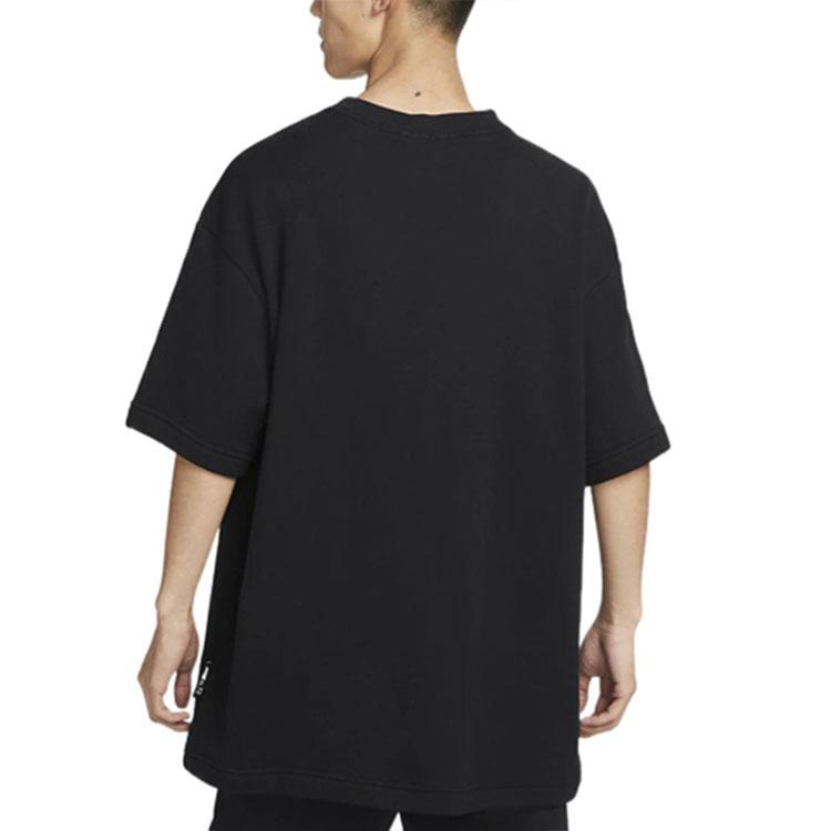 Nike Sportswear T Shirts Men's Black Crew Neck Moderate DX0188-010