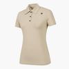 DESCENTE GOLF Women'S Cooling Short Sleeve Zip-Up T-Shirt (Dp22Wfts42)