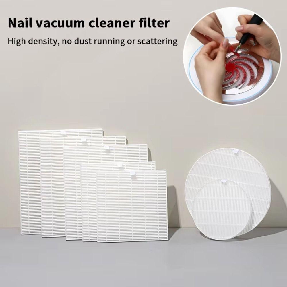 Reusable Nail Vacuum Cleaner Filter Multi-size Manicure Screen Plate  Beauty Equipment