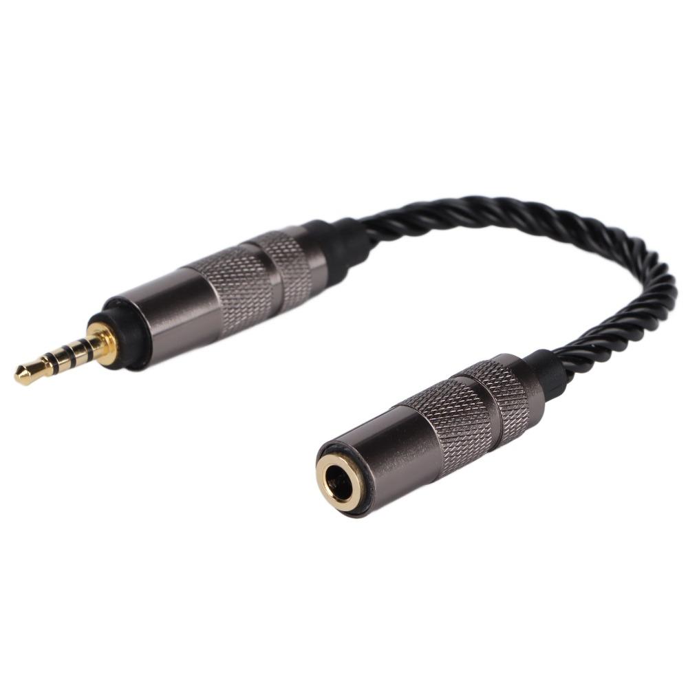 High Stereo Audio 2.5mm Balanced Male To 3.5mm Stereo Female  Sound Enhancement