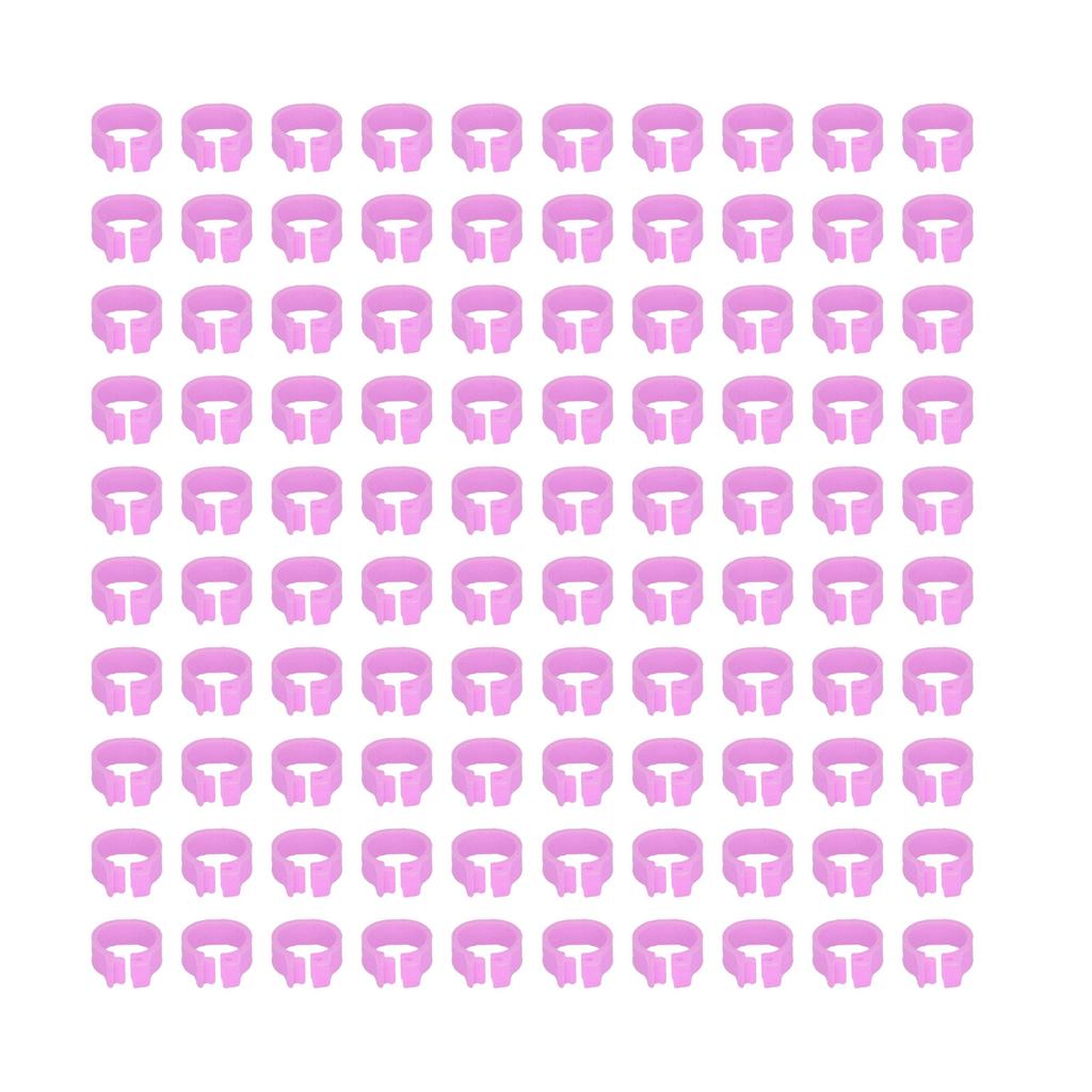 100PCS 8mm Pigeons Identification Leg Rings Poultry Leg Bands No Words Pigeons Supplies