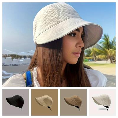Women's Sun Protection Baseball Cap with Large Head Circumference, Sun Protection, Small Face, Fashionable and Versatile Sun Hat