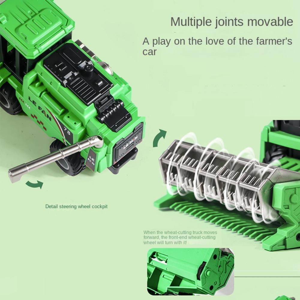 Tractor Toy Simulation Farm Harvester Toy Harvester Engineering Inertia Car Toy  Children