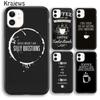 Coffee Doesn't Ask Silly Questions Quote Phone Case Cover For iPhone 17 Air 16 15 14 Plus 12 13 Pro Max Fundas
