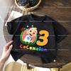 Cocomelons Kids Birthday Number 1-10 T-shirts Cartoon Anime Boys Girls Tees Short Sleeves Printed Children Tops Summer Clothes