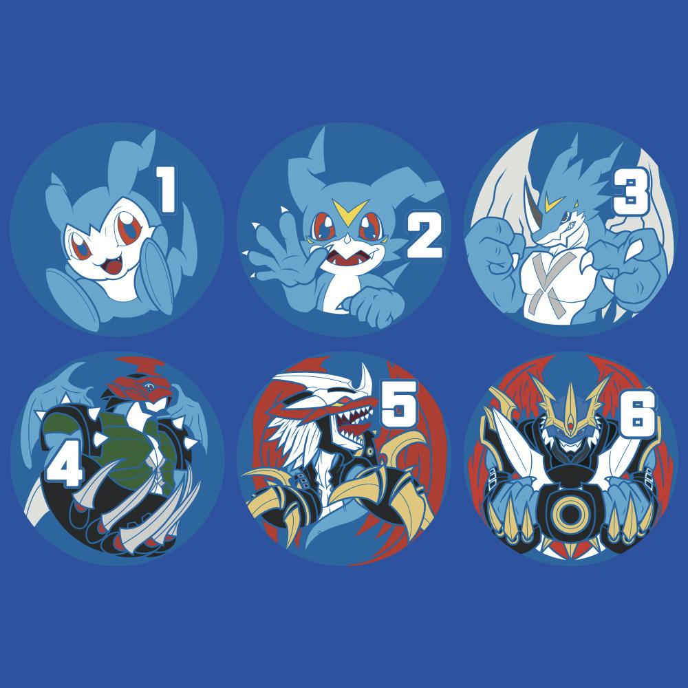 1pcs Digimon Imperialdramon Theme Board Game Card Metal Dice Anime DTCG Fan Trading Card Game Indicator Dice Toy Gift