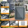 DaierTek Outdoor WiFi Enclosure Weatherproof Locking Outdoor WiFi Box Plastic Waterproof Switch Router Enclosure Box 8.7x6.7x4.3