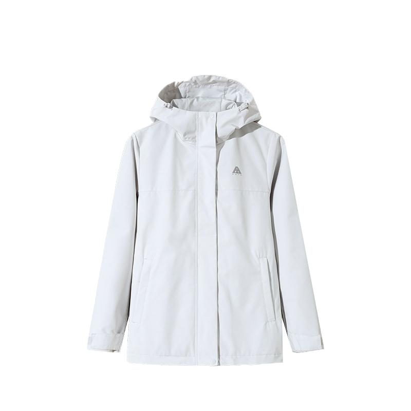 

Anta Зручна куртка з капюшоном з двох частин на відкритому повітрі Жіночі куртки пісочно-сірі 162446616-1 L