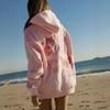 Women's Drop Shoulder Ribbed Embroidered Hoodie by ChasingSunsets, EU Size 2026