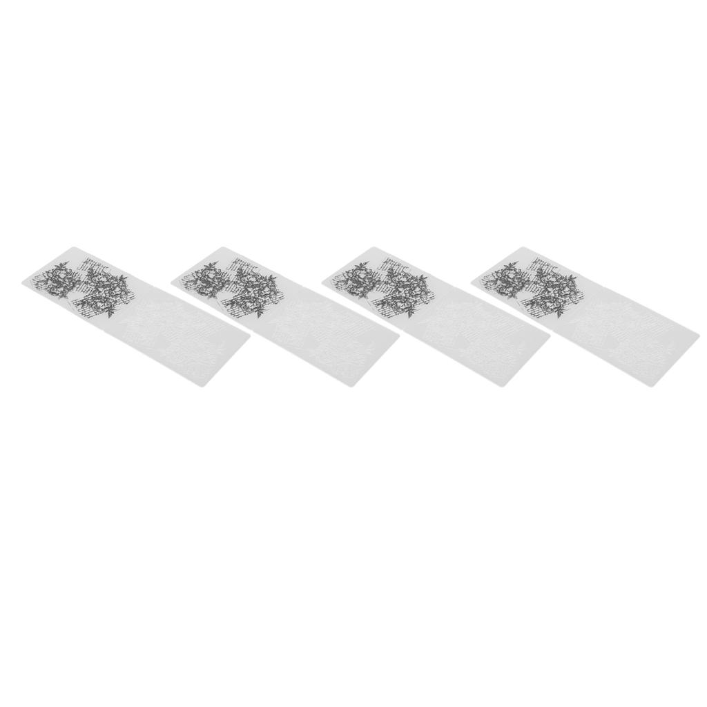 4pcs Embossing Folders Multipurpose DIY Flower Pattern Embossing Folder Template for Card Making Scrapbooking