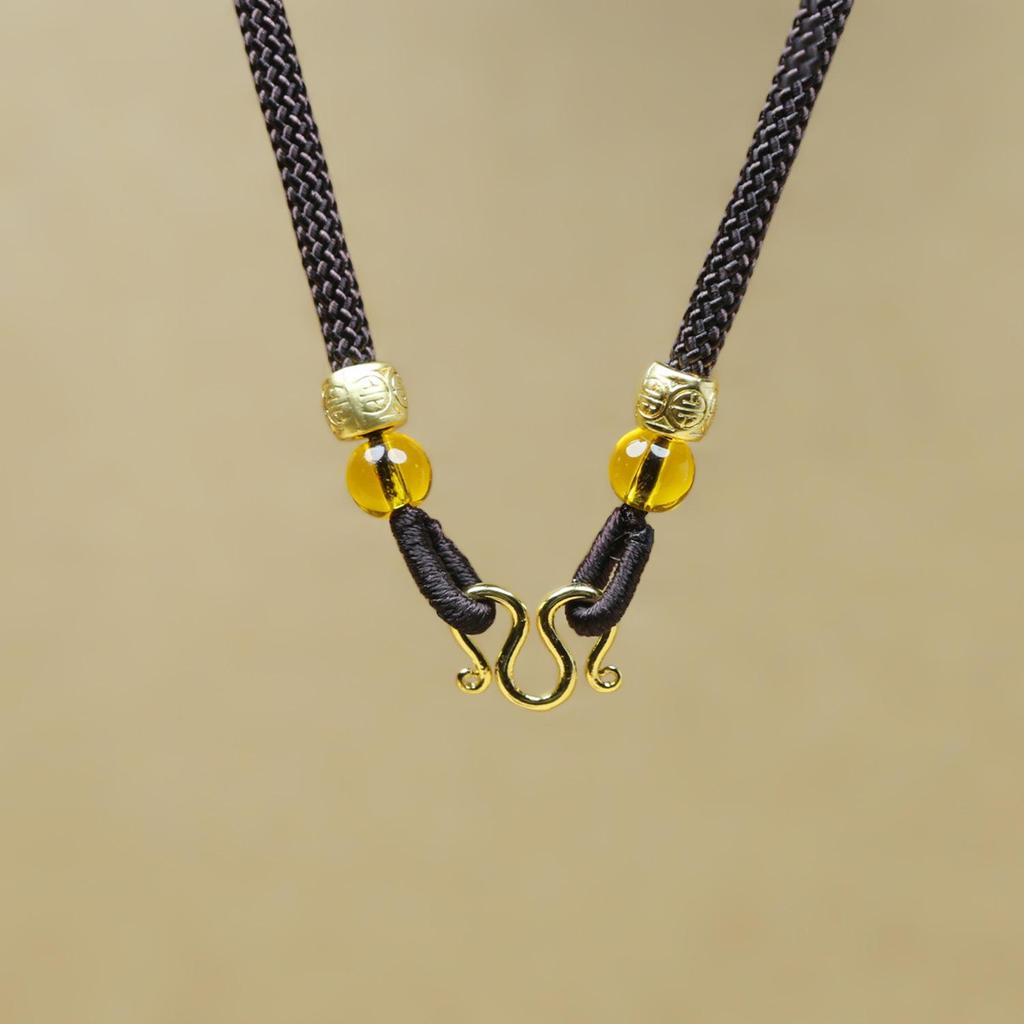 Adjustable Hand-Woven Thai Amulet Lanyard - Single, Double, or Multiple Hang Options