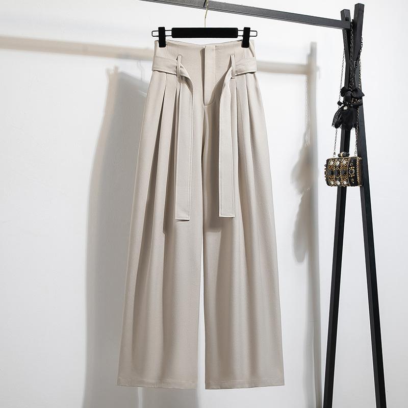 Damenmode, lässig, einfarbig, bedruckt, hohe Taille, Hosen, Hosen und Caprihosen