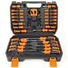 86-Piece Professional Screwdriver Set - Magnetic Tip with 40 Bits & 20 Drill Bits, Chrome Vanadium Steel for Precision Repair