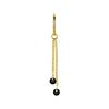 Charm Chain With Black Zircons - Gold - D-071 20 Mm