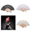 Lacework Handheld Fan with Wood Frame Decorative Fan For Wedding Ceremony Cooling Fan for Bridal Shower Decoration