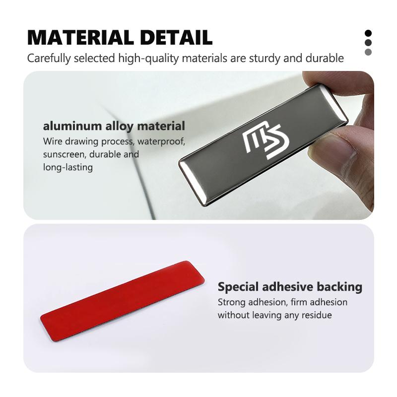Car Metal Emblem Seat Sticker Auto Anti-kick Pad Floor Mat Badge For Mazda MX-5 CX30 RX8 MX5 BK BL 5 CR CW 6 II GH CX-7 ER