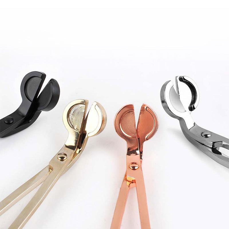 Hochwertige Dochtschere mit Clip aus Edelstahl für Duftkerzen, DIY-Kerzenherstellungsset, Partygeschenke, Hochzeitssouvenirs