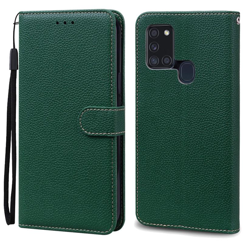 Pouzdro A21S pro Samsung Galaxy A21S Pouzdro Peněženka Kožené flipové pouzdro pro Samsung A21S Pouzdro A 21s A217F Měkký silikonový kryt Fundas