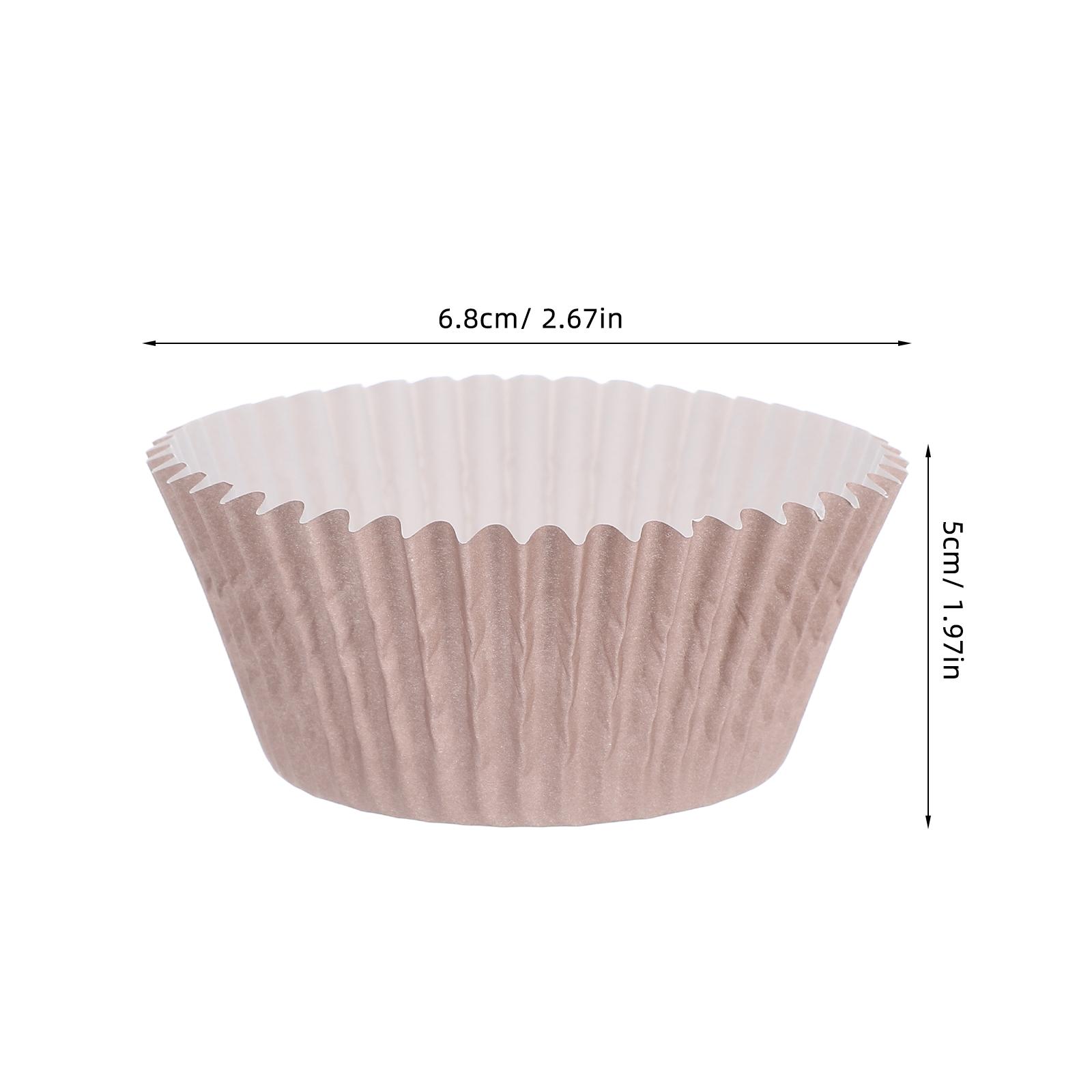 100pcs Baking Cups For Cupcake Liner Large Muffin Paper Cupcake Liners Grease-Proof Cake Baking Supplies Kitchen Use кофейный