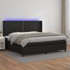 VidaXL Bed Slatted Base with Mattress and LEDs, Upholstered Bed, Double Bed, Adult Bed for Interior Bedroom, 3139343
