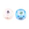 Acrylic 6 Sided Round Corner Dices Chinese Mahjong Role Playing Dices for Table Game, Classroom Teaching Easy to Use