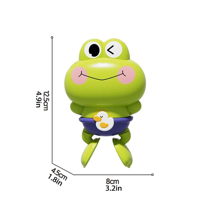 Baby Bath Toys Frog and Fish Wind Up Toys for Toddlers Bathtub Toys for Baby Floating Pool Games Swimming Bath Toys for Kids