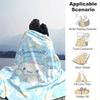 1pc, Sanrio Cute Cinnamoroll Floral Home Decor Blanket: Perfect Gift for Bedroom, Living Room, Travel, Camping, Car, Beach, Office Nap. Soft Flannel T