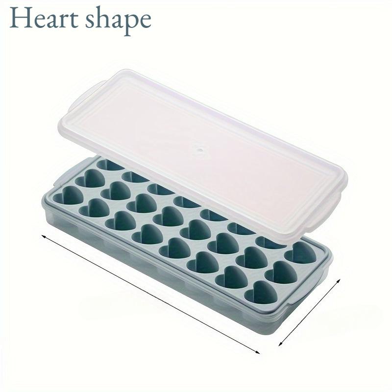 1set Ice Cube Tray with Lid, Quick Freeze Silicone Mold, Easy Release Ice Maker for Freezer, BPA-Free Leakproof 24-Cube Tray Set