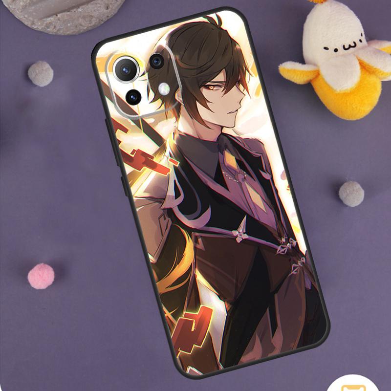Genshin Impact Zhongli Case For Xiaomi 15 14 Ultra 13T 14T 15T 17 Pro Max POCO F8 Ultra F5 F6 F7 X5 X6 X7 Pro Cover