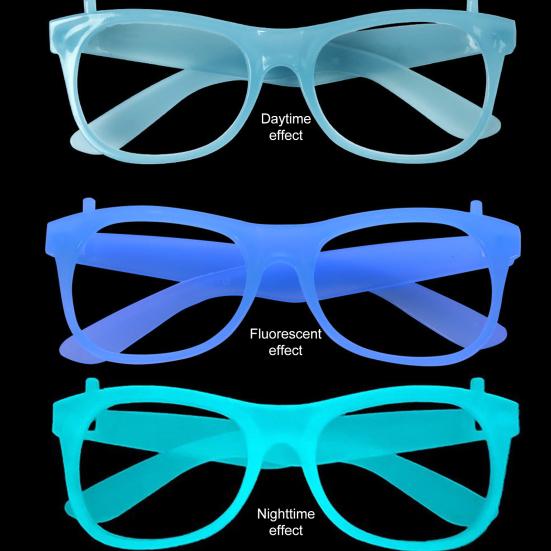 Neon Glow Glasses UV Black Light Absorption Luminous Party Glasses 5 Colors Glow In The Dark Birthday Wedding Decorations Party Supplies