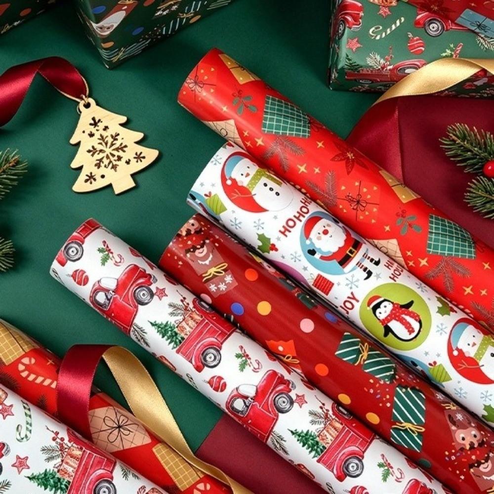 Copperplate Paper Wrapping Paper Red Background Gift Wrapping Paper Festive Party Supplies
