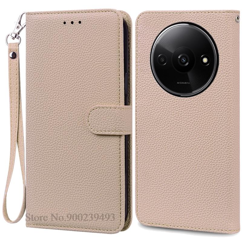Für Redmi A3X Fall Leder Flip Brieftasche Abdeckung Für Xiaomi Redmi A3X Fall Buch Brieftasche Abdeckung Für Redmi A 3X A3X Fall Coque Fundas