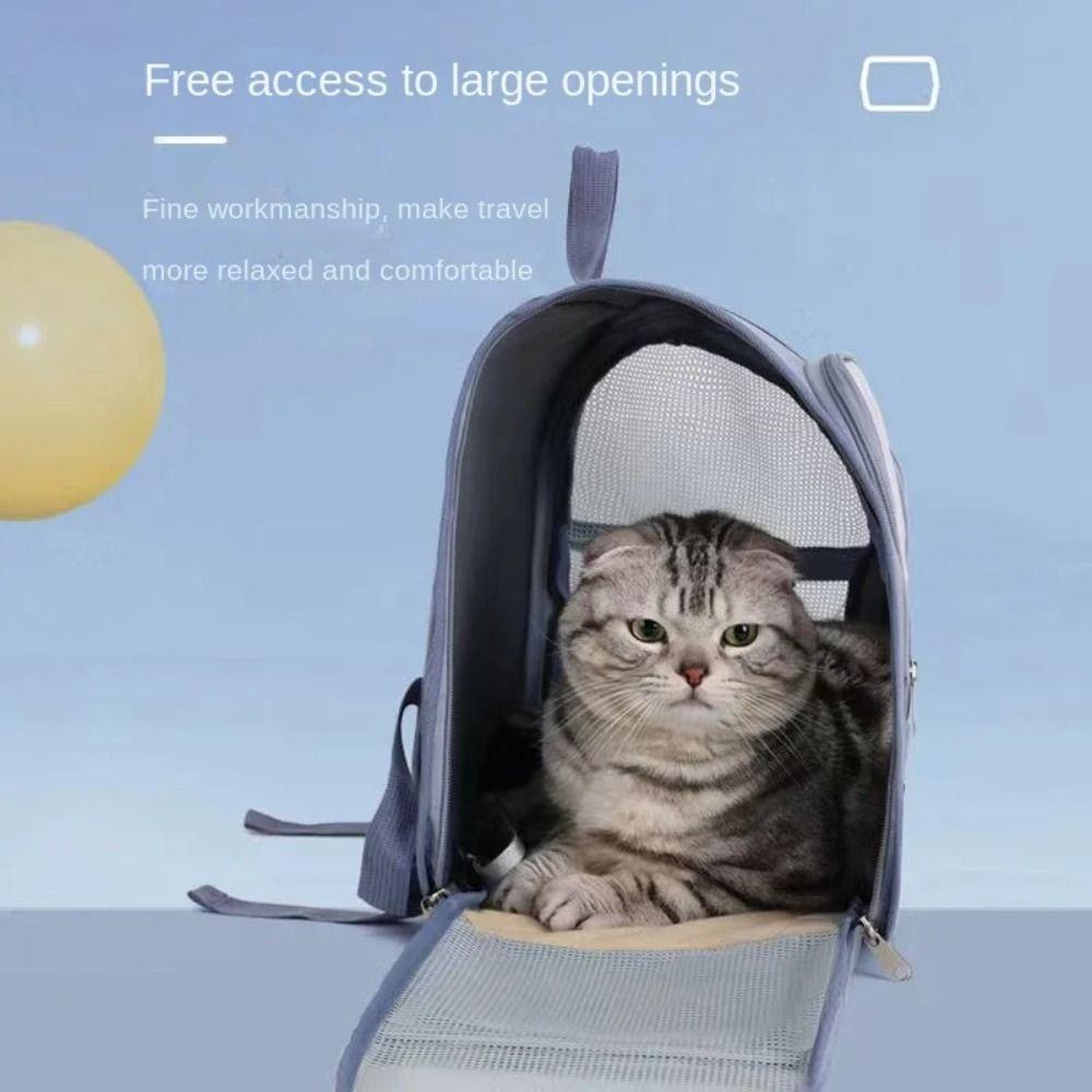 Foldable Cat Backpack Bag Large Capacity Pet Dog Backpack Cat Carrier Bag Travel Outdoor